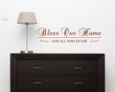 Bless Our Home Quotes Wall Decal Family Vinyl Art Stickers